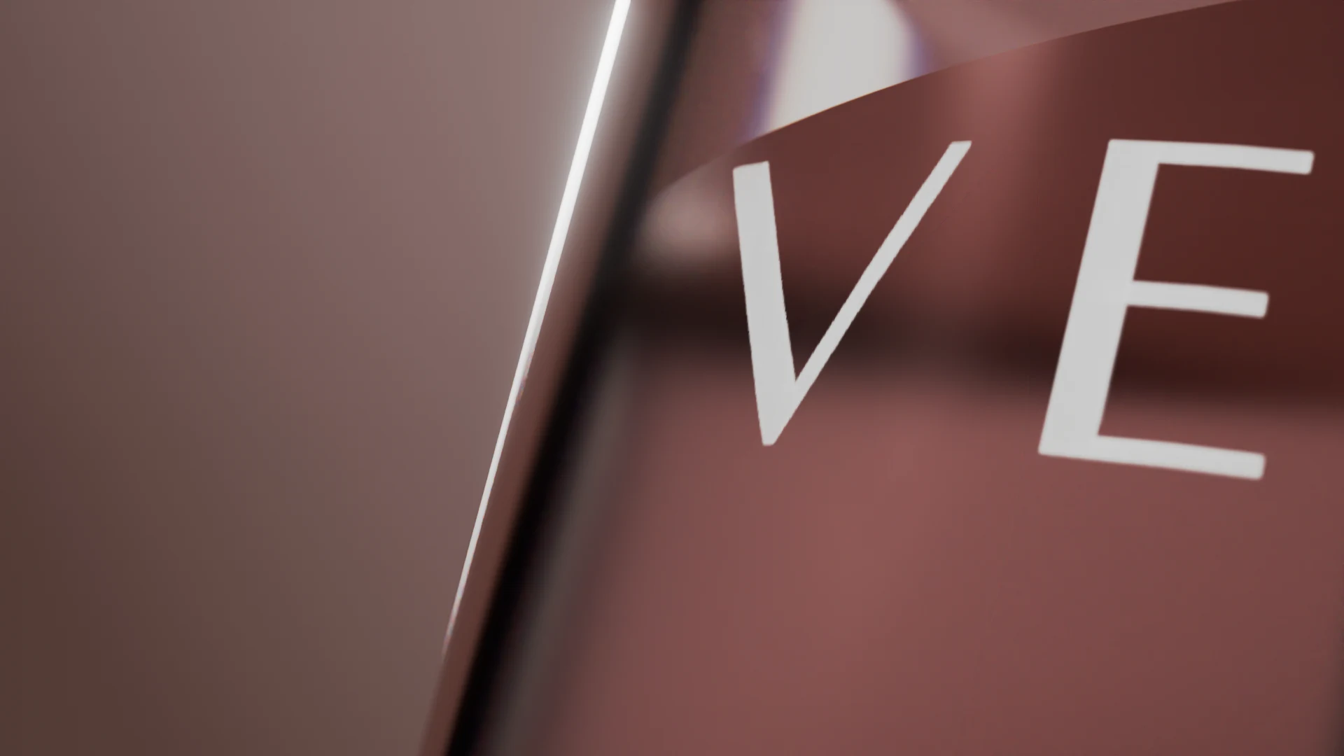 Vela close-up CGI render showing material and label detail